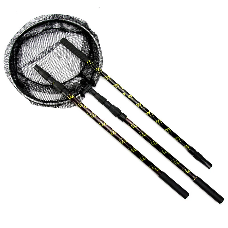 

High-quality folding aluminum alloy squid dip net telescopic positioning dip net fishing landing net fishing net fishing tools
