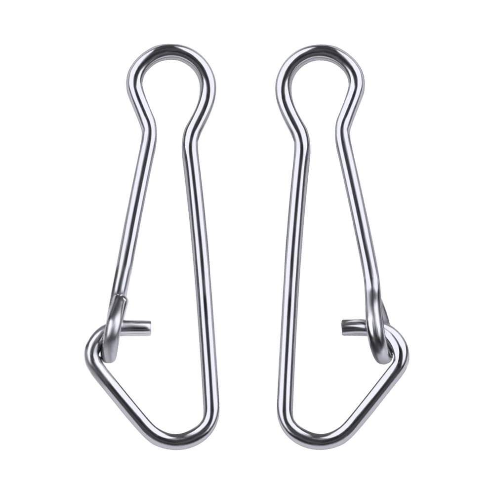 

Proberos 100pcs Stainless steel needle Fishing Barrel Swivel safety snap 12mm-29mm Swivel Snap 0#-6# fishing tackle