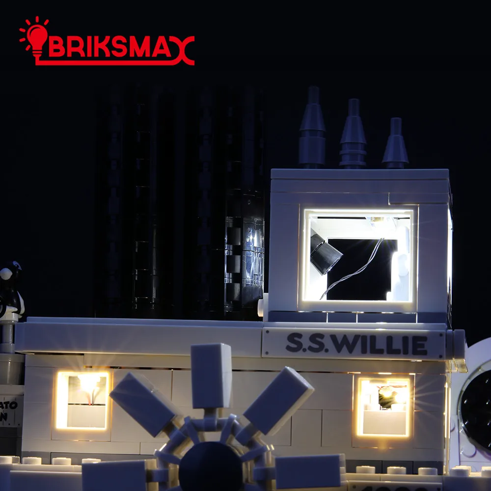 Incluir o Modelo Kit para Idéias de Blocos de Construção Compatíveis com 21317 para Não Steamboat Willie Briksmax Light up Led 6 Brinquedos e hobbies