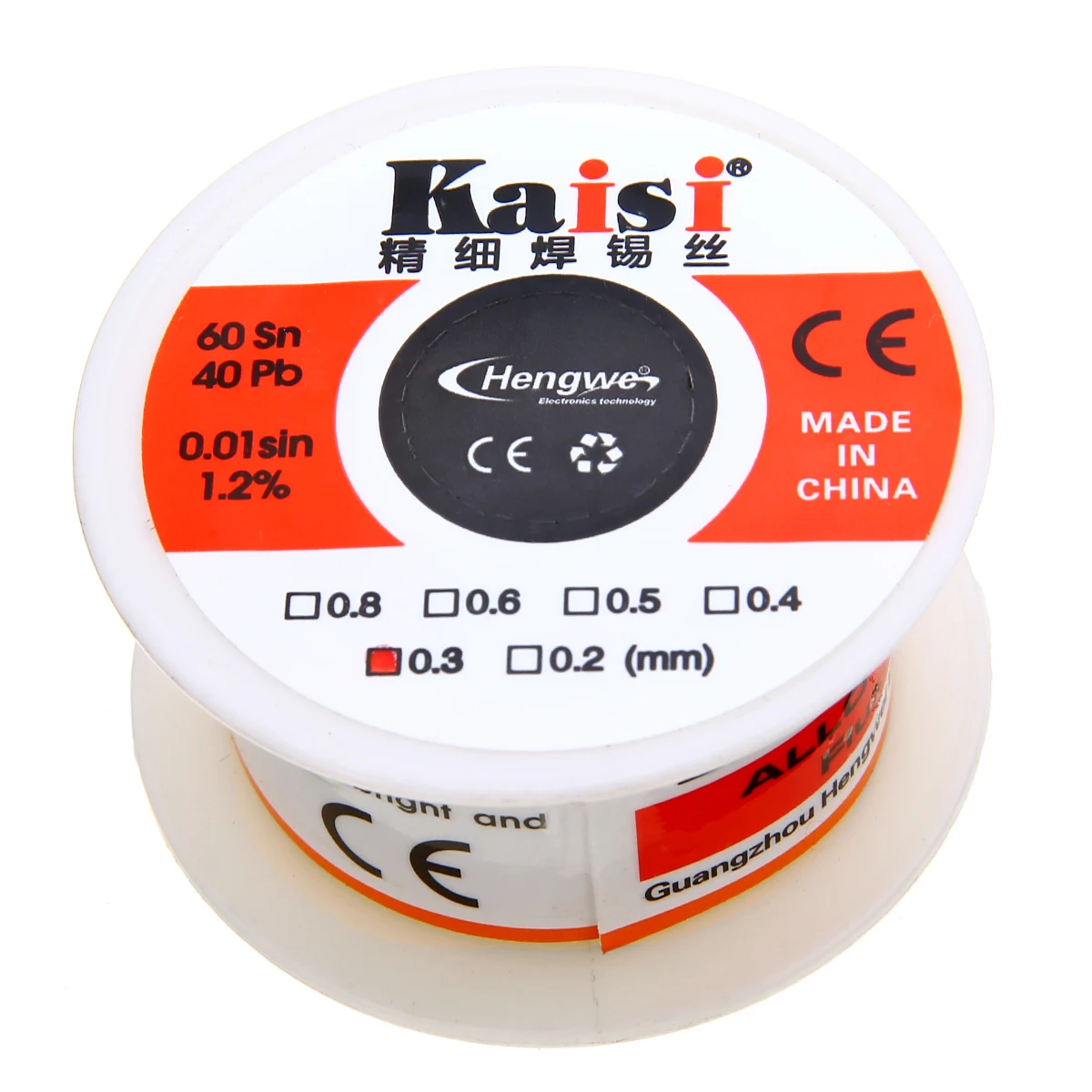 1PC Soldering Wire 0.3mm 50G 60 / 40 Rosin Core Flux 1.2% Tin Lead Soldering Solder Wire Roll Tool