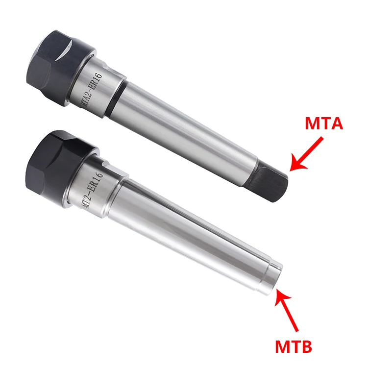 Конусный держатель цангового патрона MT1 MT2 MT3 MT4 Morse ER11 ER16 ER20 ER25 ER32 ER40 для станков с