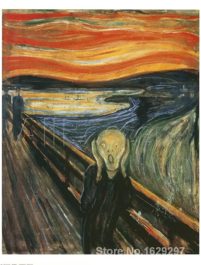 The Scream by Edvard Munch Canvas art Painting High quality Hand