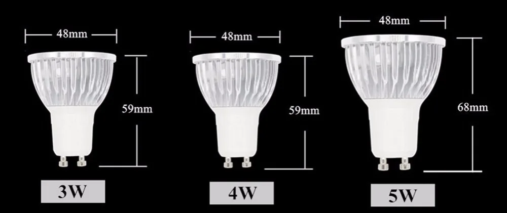 Светодиодный прожектор лампа AC85-265V GU10/G5.3 3 Вт 4 Вт 5 Вт Ультра яркий светодиодный светильник Теплый/холодный белый светильник