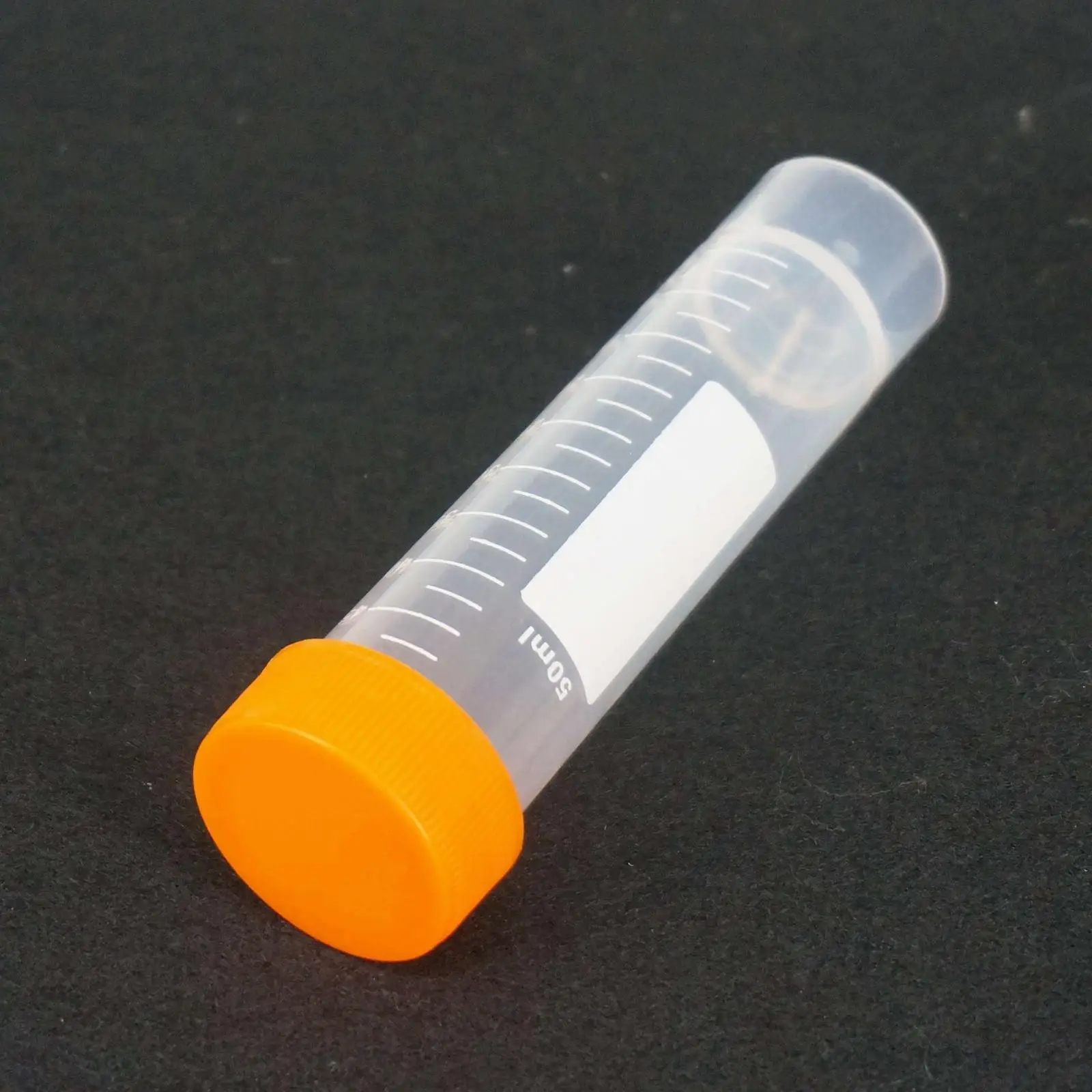

LOT 50 Scale line 50ml Laboratory Plastic Centrifuge tube Flat-bottom with screw cap For Sample Specimen
