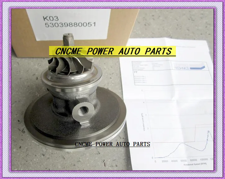 TURBO cartridge CHRA Turbocharger core K03 53039880051 53039700051 SUZUKI Grand Vitara Geo GM Tracker 00-08 DW10ATED 2.0L 109HP (3)