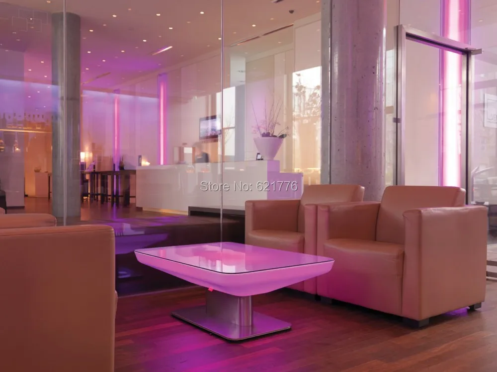 H46 светодиодный подсветкой мебель, обеденный стол для 4 человек, STUDIO светодиодный, светодиодный журнальный стол для бара, конференц-зал, гостиной или события