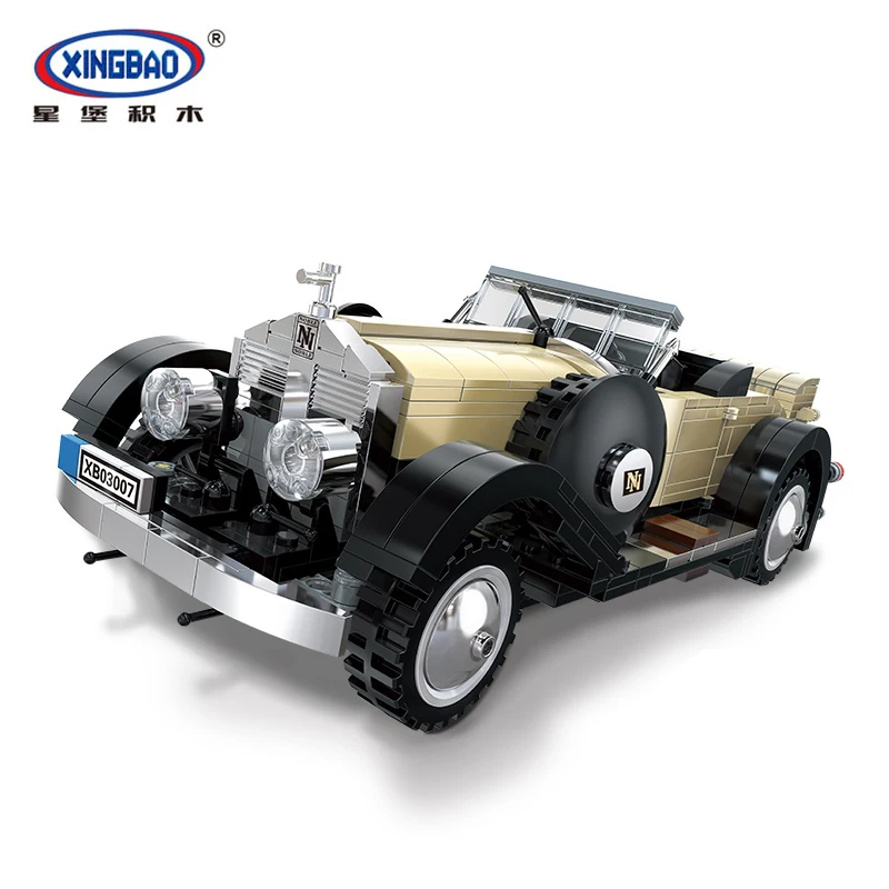 

Xingbao 03007 810pcs the Creative Building Blocks Noble Car Building Kits MOC Bricks LegoINGlys Car Montessori Toys Kids Gift