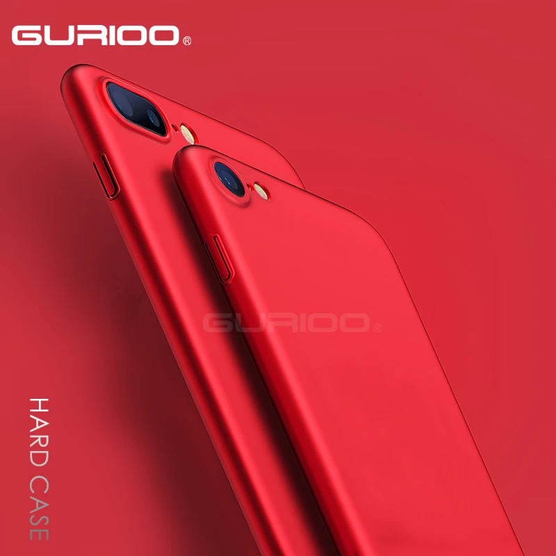 GURIOO Роскошный чехол для телефона iPhone 7 6 6s s ультра тонкий 8 Plus X Capinhas PC задняя
