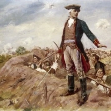 Col William Prescott at the Battle of Bunker Hill  Yohn   Frederick Coffay (1875-1933/American) Poster Print (18 x 24)