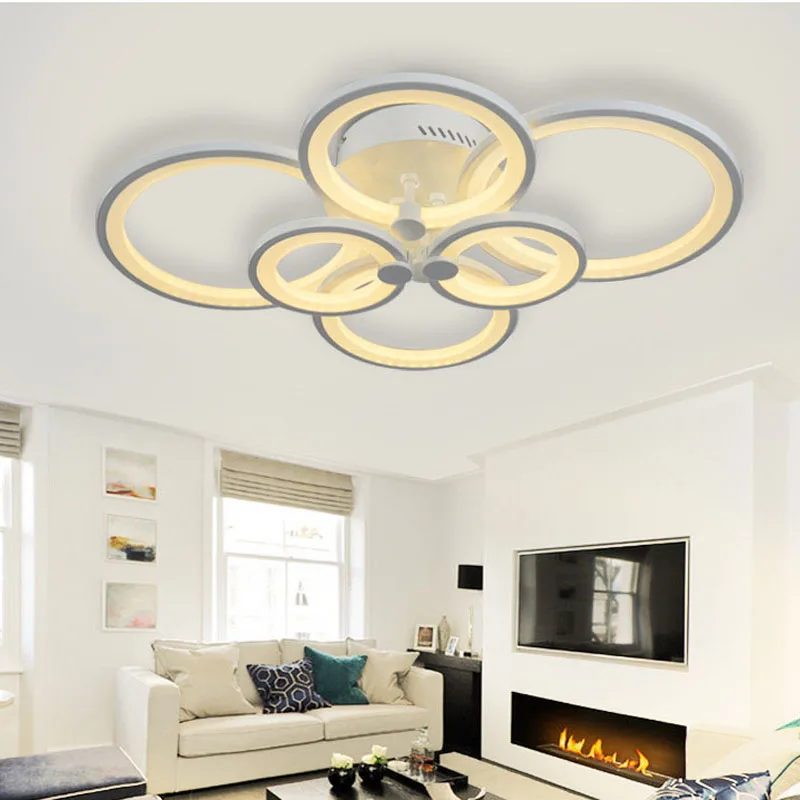 

Modern LED Round Ceiling Light Modern Acrylic Lamps Ceiling Creative Lighting Fixture Bedroom Restaurant Lamp Home Lighting