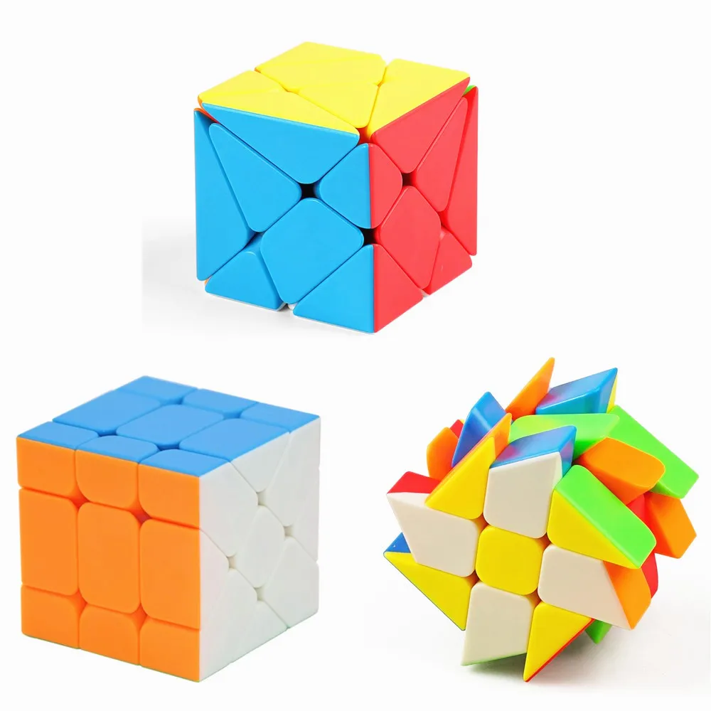 Мою Mofangjiaoshi Cubing классе Aixs Cube Fisher Magic Cube мельница Stickerless головоломка на скорость игрушки-головоломки для детей