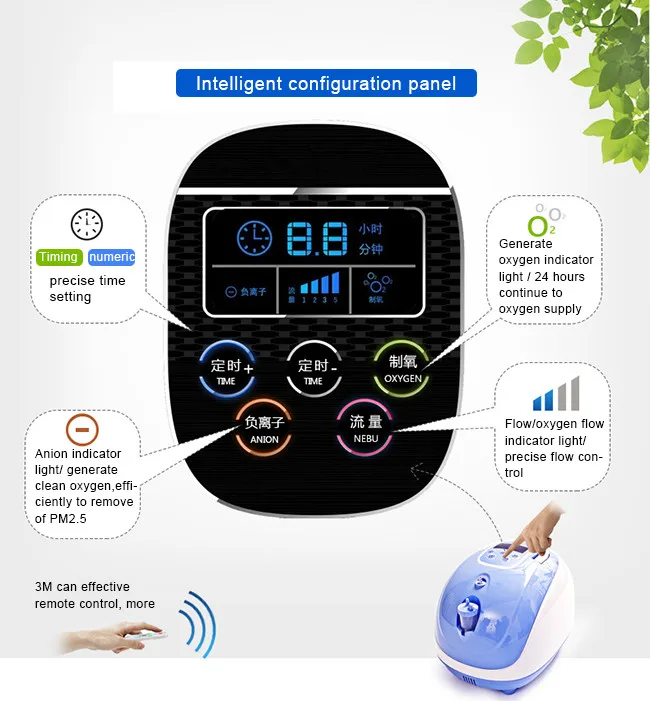  5L Medical Oxygen Concentrator Oxygen Generator Household and Hospital Use 24Hours Continously Oxyg