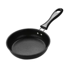 1 mini ovo panqueca omelete mini frigideira frigideira mini panelas preto