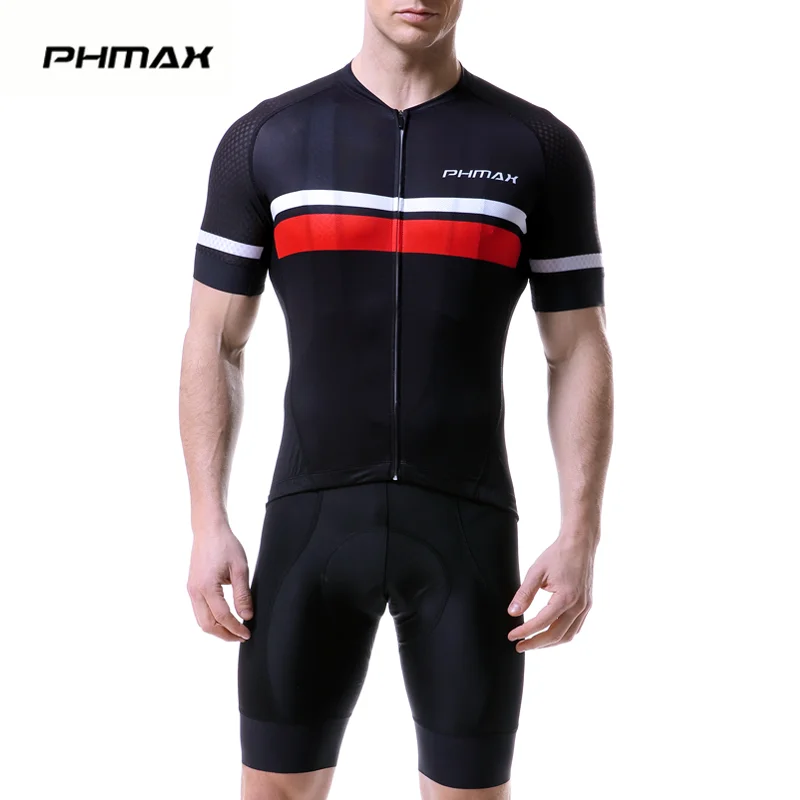 

PHMAX 2019 Summer Pro Cycling Jersey Set Short Sleeve Cycling Bicycle Clothing Suit Mountain Bike Sportswears Ropa Ciclismo