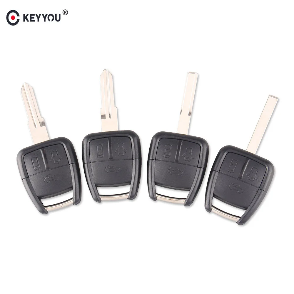 

KEYYOU 3 Button Car Key Remote Case Shell Fob For Chevrolet With Key Blade