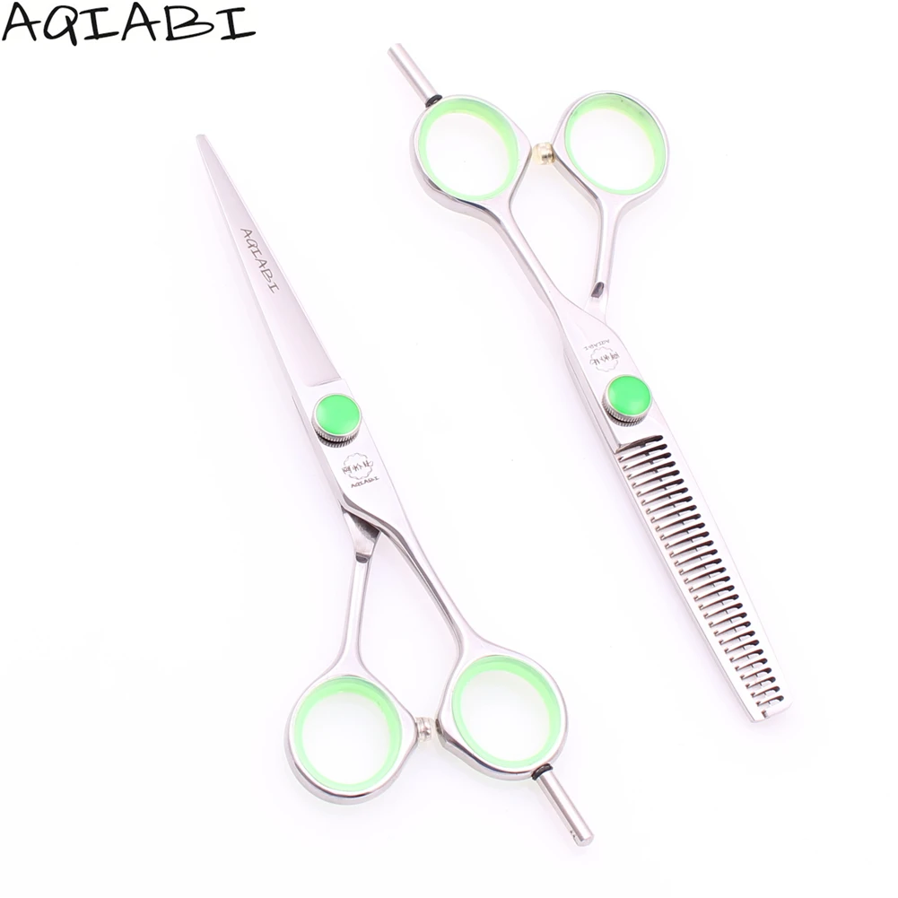 A1121 5.5In. 16 см 440C AQIABI бренд Профессиональные Парикмахерские ножницы филировочные ножницы для салона ножницы для волос