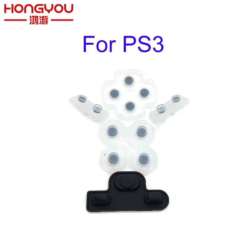 100 Наборы для sony Play Station 3 PS3 контроллер силиконовый Проводящая резина Кнопка колодок с Оптовая цена