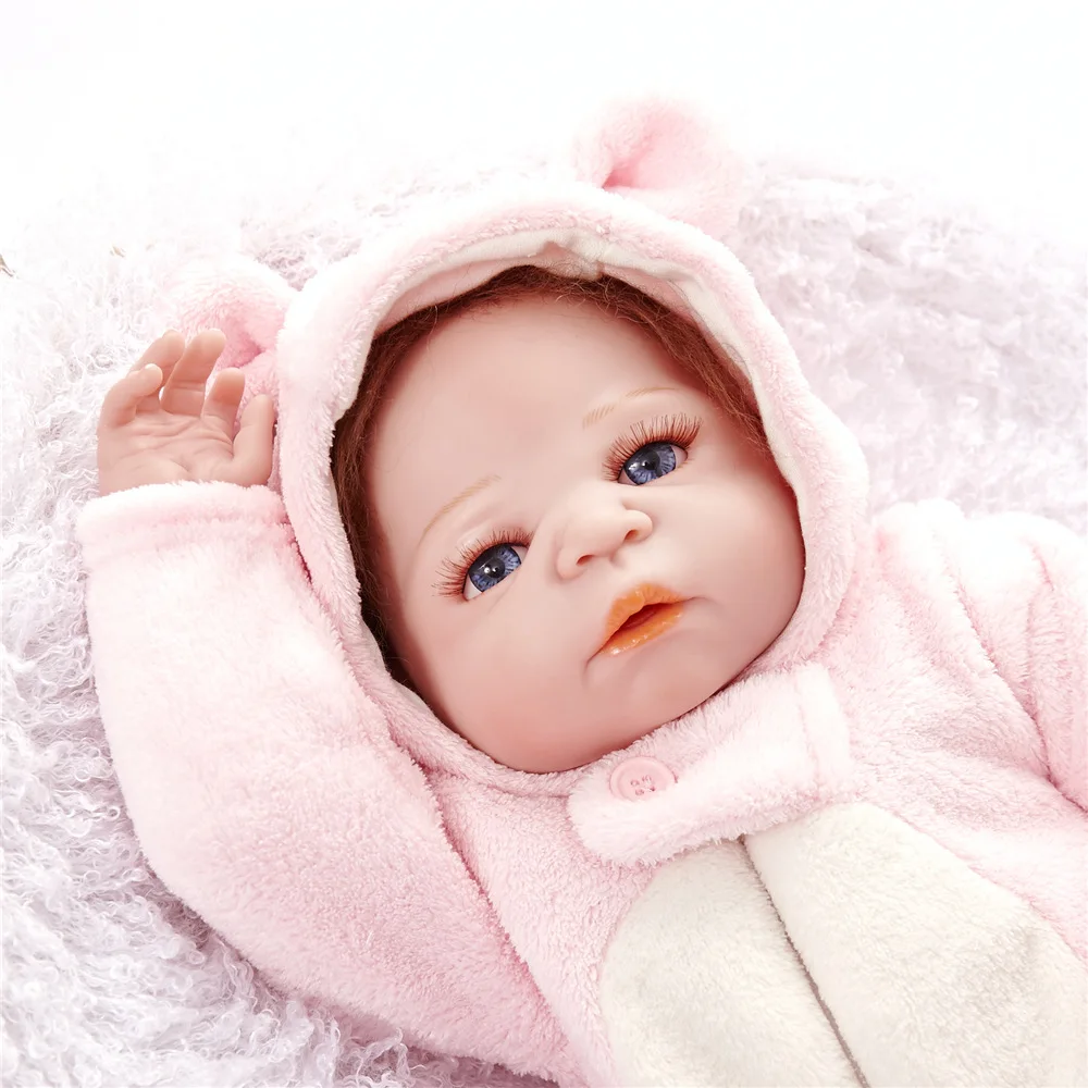 55 см полное Силиконовое боди Reborn Baby Doll игрушка Реалистичная новорожденная принцесса девочки младенец Кукла Малыш Brinquedos Bathe игрушки подарки