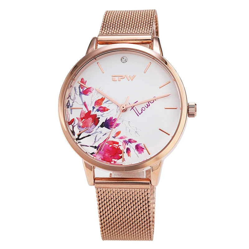 High Quality Fashion Leather Strap Rose Gold Women Watch Casual Love Heart Quartz Wrist Watch Women Dress Ladies Luxury Watches