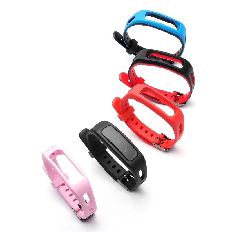  Silicone strap for HONOR Band 4 Running Edition / huawei band 3e Sports band Two-tone replacement w - 32967137589