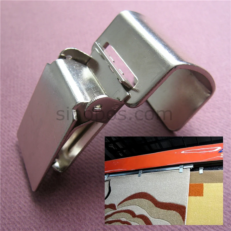 Carpet Metal Clips Tubular Hook With Clamp Rugs Secured Display Carpet Metal Clips Tubular Hook With