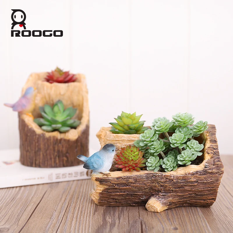 Roogo украшение цветочный горшок небольшой горшок для суккулентов Винтаж Европа плантаторы садовые горшки домашний декор для помещений Балконный горшок для растений