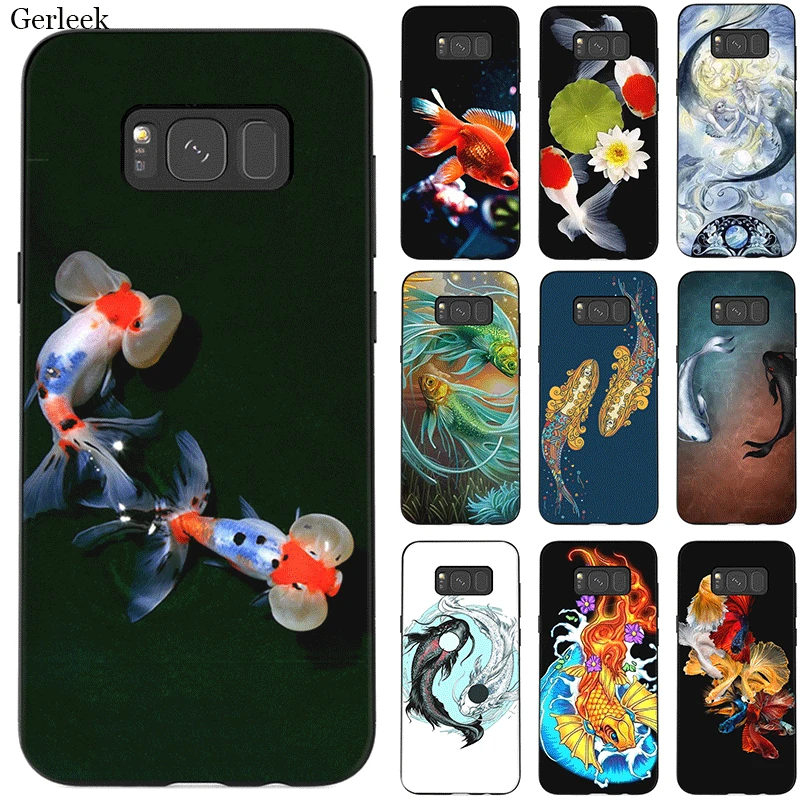 

Desxz Cell Phone Case Silicone Yin Yang Koi Fish For Samsung Galaxy S6 S7 Edge S8 S9 S10 S10E Plus Note 8 9 Cover
