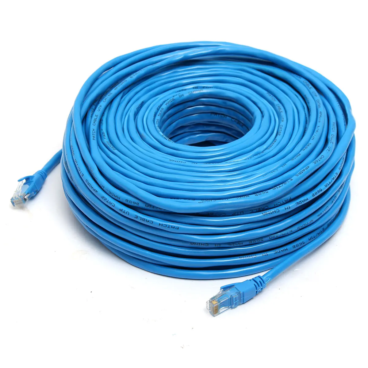 Синий сетевой кабель 50 м/164 фута RJ45 CAT6 CAT6E Ethernet Интернет LAN провод шнур для ноутбука