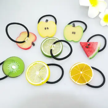 

20pcs/lot Lovely Fresh Fruits Apple Kids Hairwear Hair Strap Festival Birthday Party Costume Hair Decoration Take-home Favor