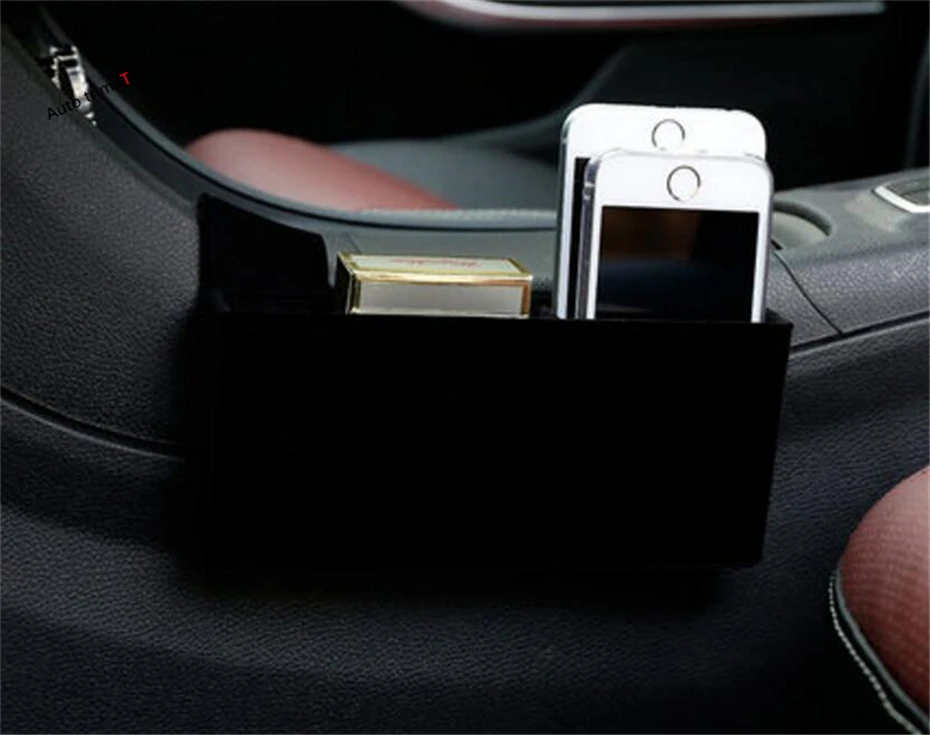 

2 Color For Choice ! Front Central Storage Box Decorative Cover Interior Trim For Mercedes Benz GLA 200 220 X156 2015 2016 2017