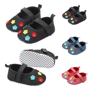 

Baby Girls Shoes Sneakers Breathable Flowers Print Shoes Toddler Soft Soled First Walkers Casual Walking Shoe