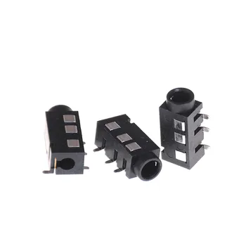 

10Pcs/lot PJ-320D 4 Pins SMD 3.5mm Female Headphone Jack Connector PCB Mount Drop Shipping