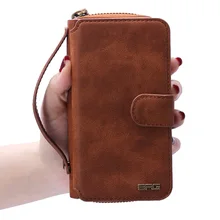 Portable Multifunctional Combo Zipper Case for Samsung Galaxy S7 Retro pattern wallet phone sets mobile phone shell fast ship