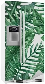 DIY креативные лесные листья водонепроницаемый самоклеющийся Холодильник стикер двери обои-покрытие стены кухни стикер