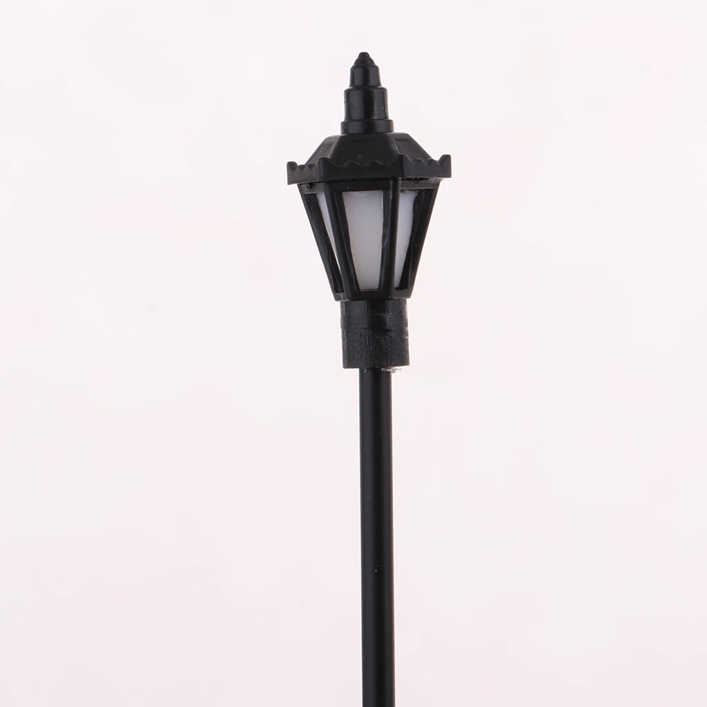20pcs 1:150 Model Railway Train Lamp Street Lights HO OO Scale LED 6.5cm