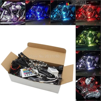 

16 Color Car Motorcycle SMD RGB Flexible Neon Glow LED Light Strip For Harley Honda Yamaha Suzuki Kawasaki BMW Ducati Triumph