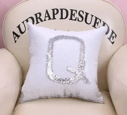 05 Русалка наволочка Двусторонняя Подушка Чехол coussin украшение cojines kussenhoes almofada decorativa DIY блестки наволочки - Цвет: 05