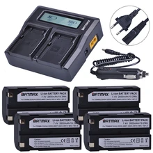 4 шт. 2600 мАч 54344 Батарея Akku емкостью + быстрое LCD Dual charger для Trimble 5700,5800, R6, R7, R8, TSC1 gps приемник батареи
