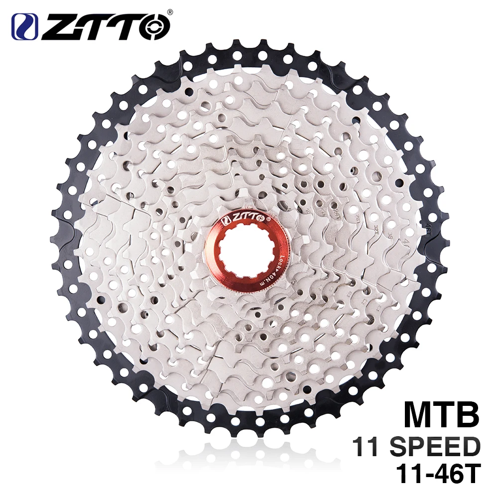 ZTTO 1*11 скоростной MTB переключатель заднего переключателя Набор 36 т цепное кольцо для горного велосипеда 11 s 46T черная серебряная кассета с цепью