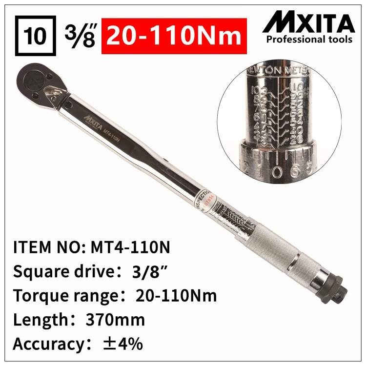 MXITA ручной инструмент 3/8 "20-110N Professional Torque гаечный ключ велосипед ремонт инструмент крутящий момент гаечный ключ