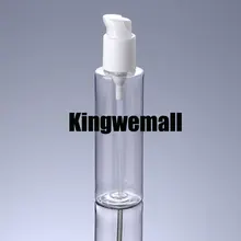 300 шт./лот 150 мл пластиковая емкость для лосьона прозрачная бутылка с белым Пресс-насосом для косметической упаковки FTI30