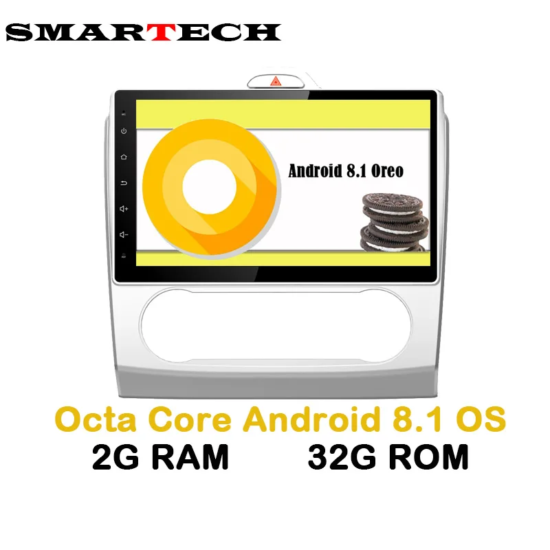 

SMARTECH Octa Core 2Din Android 8 Car Autoradio Video GPS Player For Ford focus 2006-2011 2G RAM 32GB IPS Screen Wifi 4G Radio