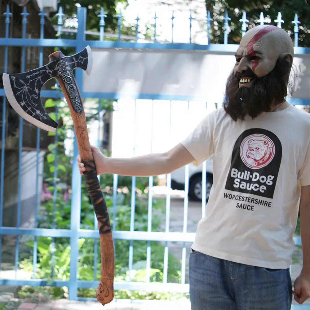 Cosplay 2018 God of War Kratos Leviathan Axe Handmade Kratos Axe Halloween Props5