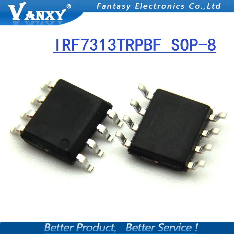 10 шт. IRF7313TRPBF SOP8 IRF7313TR SOP IRF7313 лапками углублением SOP-8 F7313 SMD