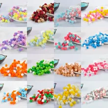 Pompons multicolores en fourrure, 8mm 10mm, bricolage doux, décoration de mariage, Pompon Artesanato, couture sur tissu, fournitures artisanales