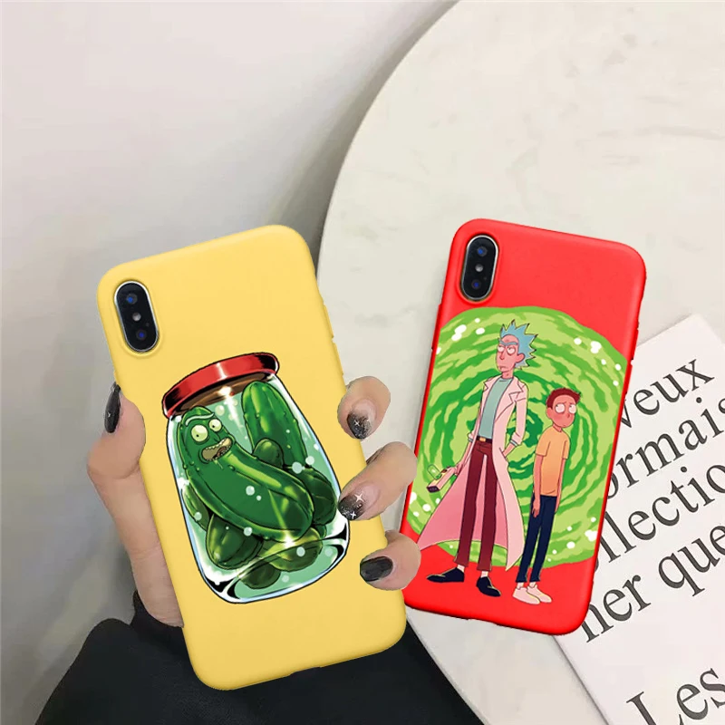 

GYKZ Rick And Morty Funny Cartoon Phone Case For iPhone X XS MAX XR 7 8 6 6s Plus Comic Meme Back Cover For iPhone 7 Soft Fundas