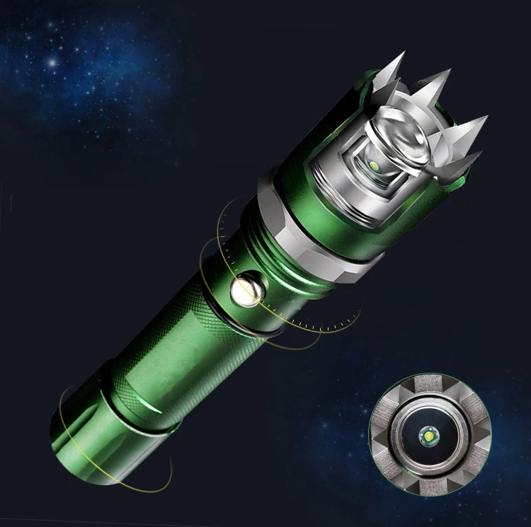 

Boehner 3 Modes Q5 Outdoor Rechargeable Tactical Flashlight 18650/3xAAA Battery Camping Powerful Self-defense Led Flashlight