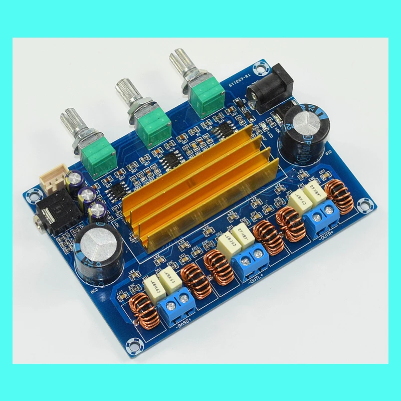 KYYSLB 100 Вт + 50 * 2 2A 2*2200 мкФ Класс D DC24V 4 8 евро цифровой усилитель плата двойной чип