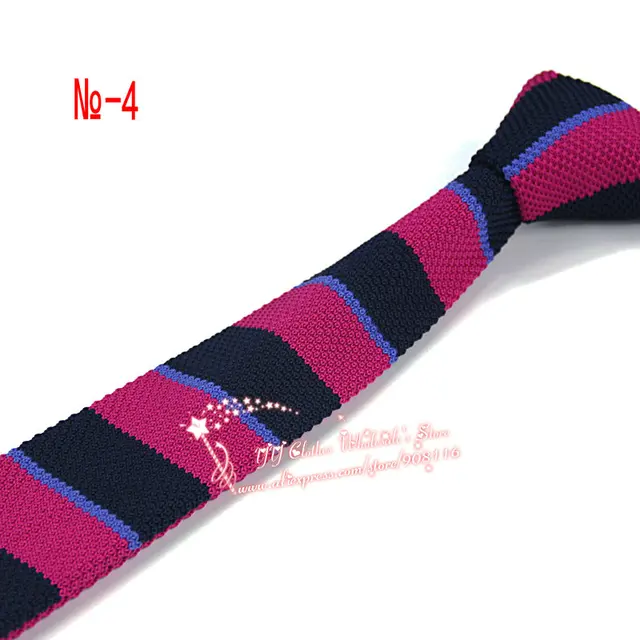 2016 Brand New Fashion Slim Pattern Knitted Neck Ties Gravatas Narrow