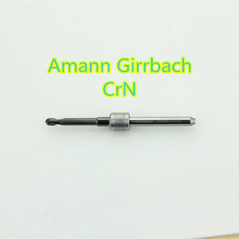 

5 PCS/lot Dental Zirconia Amann Girrbach Carbide Milling Burs Machine 0.6/1.0/2.5mm Length 47mm CrN Material For Wax PMMA Block